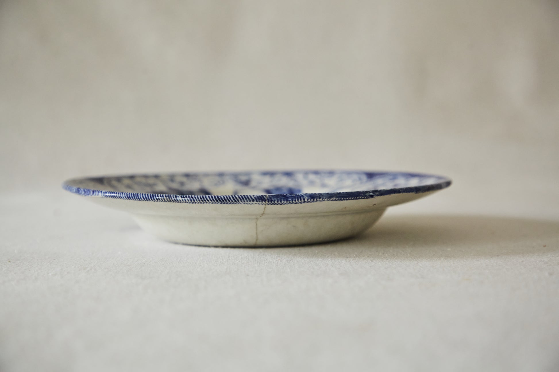 Creil and Montereau 'Flora' design soup plate