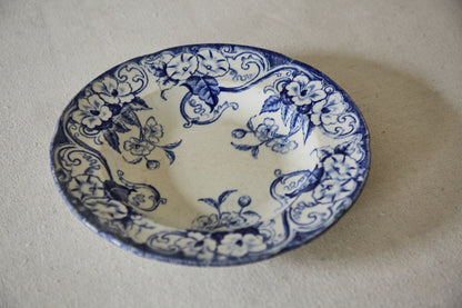 Creil and Montereau 'Flora' design soup plate