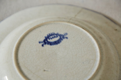 Creil and Montereau 'Flora' design soup plate